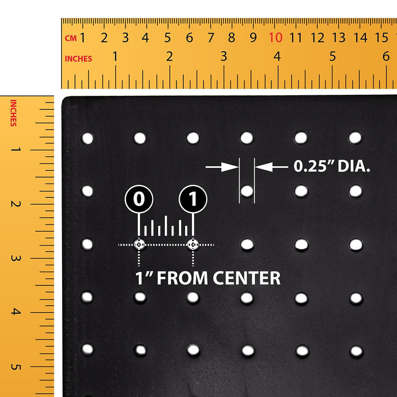 Azar Pegboard Organizer Kit Black 24 x 48-inch Each
