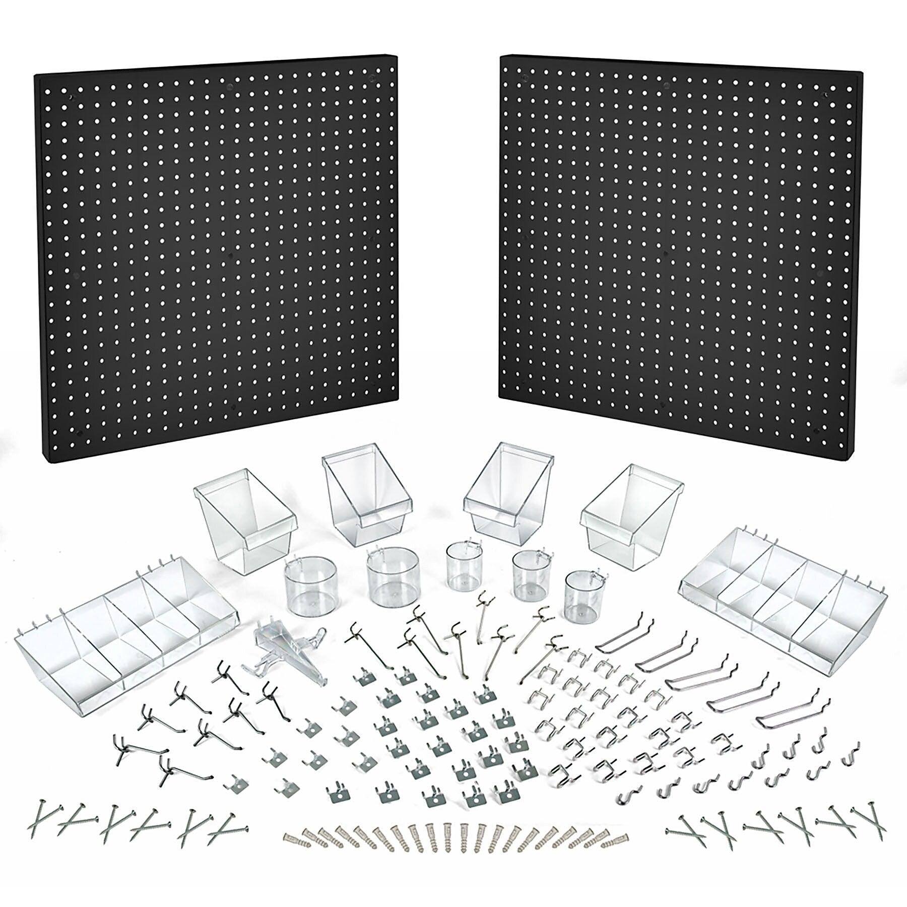 Azar Pegboard Organizer Kit Black 24 x 48-inch Each