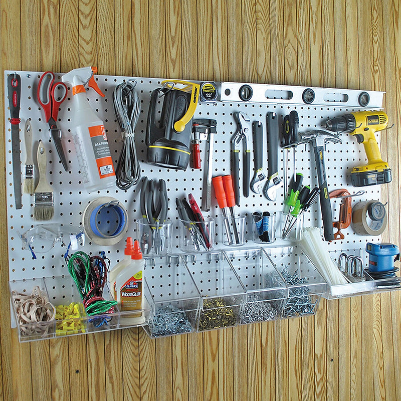 Azar 24 x 48-inch White Pegboard Organizer Kit, Each (900988-WHT)