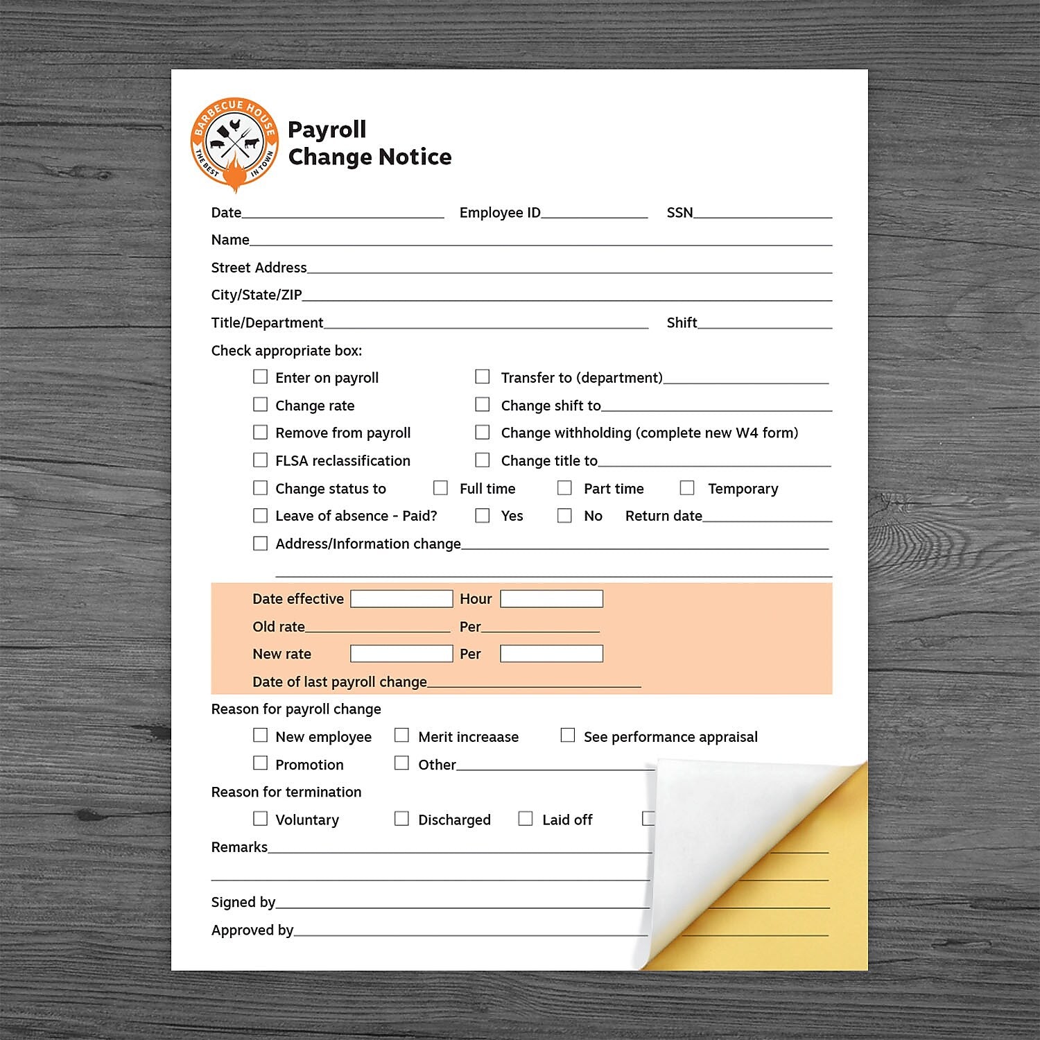 Value Full Color Custom Form, 8-1/2" x 11", 2-Part, Qty 100