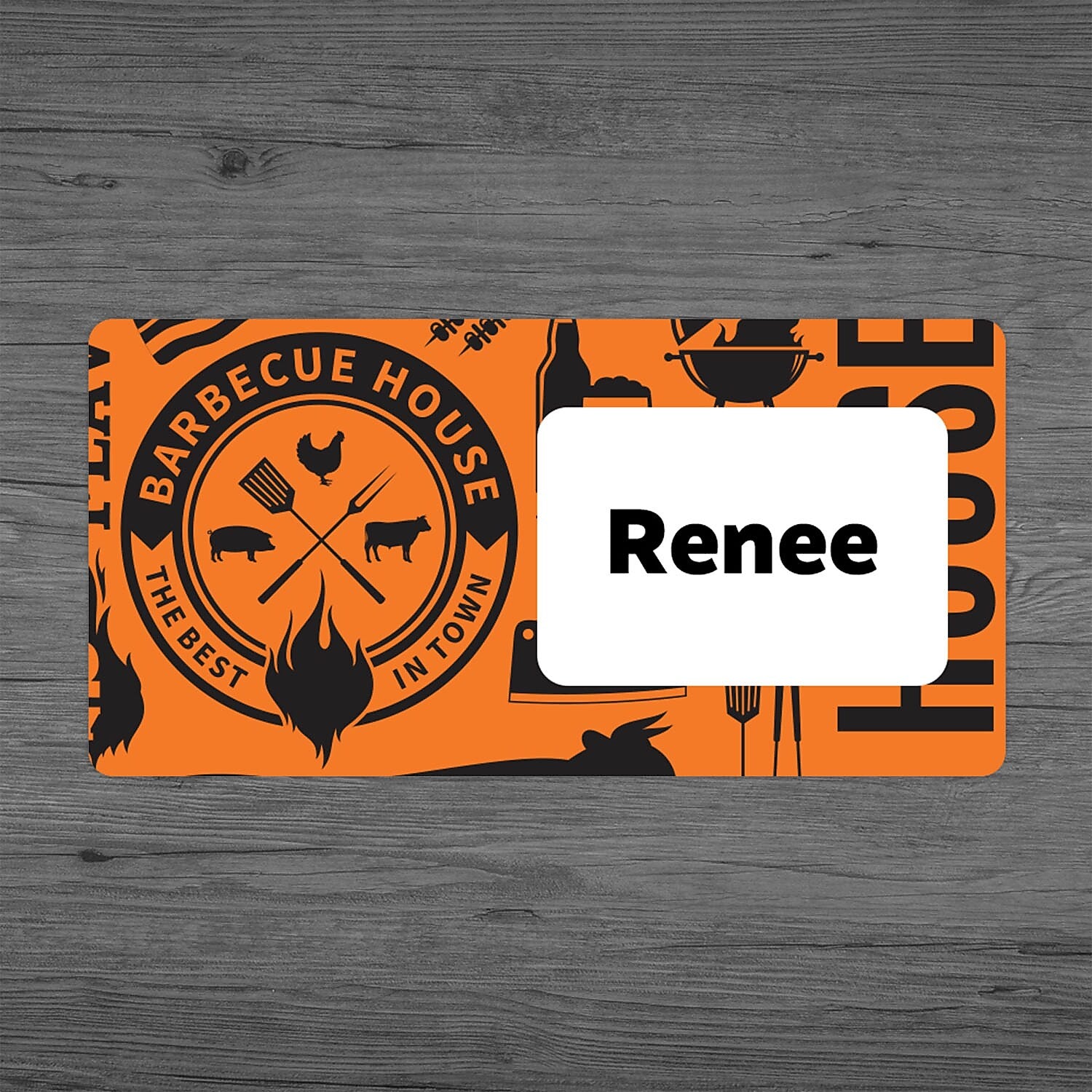 Full Color Matte Name Badge, 1-1/2" x 3", Qty 1