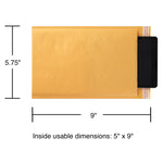 5.75" x 9" Self-Sealing Bubble Mailer, #00, 25/Carton (ST56644B)