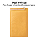 Staples 5.75" x 9" Self-Sealing Bubble Mailer, #00, Kraft, 250/Carton (ST56652)