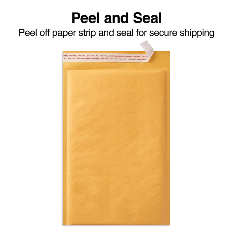 Staples 15" x 19" Self-Sealing Bubble Mailer, #7, Kraft, 50/Carton (ST56596)