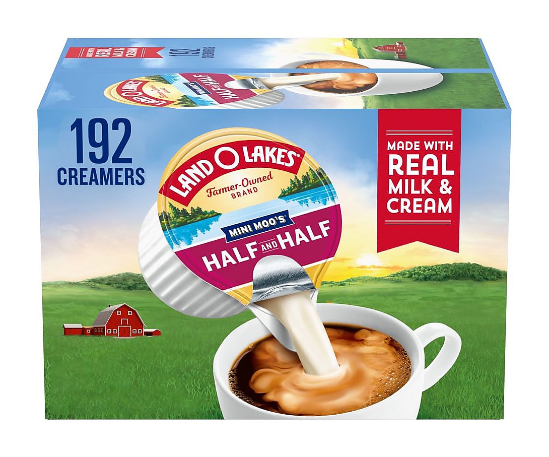 Land O'Lakes Mini-Moo's Half and Half Liquid Creamer, 0.28 oz., 192/Carton (ORG100718)