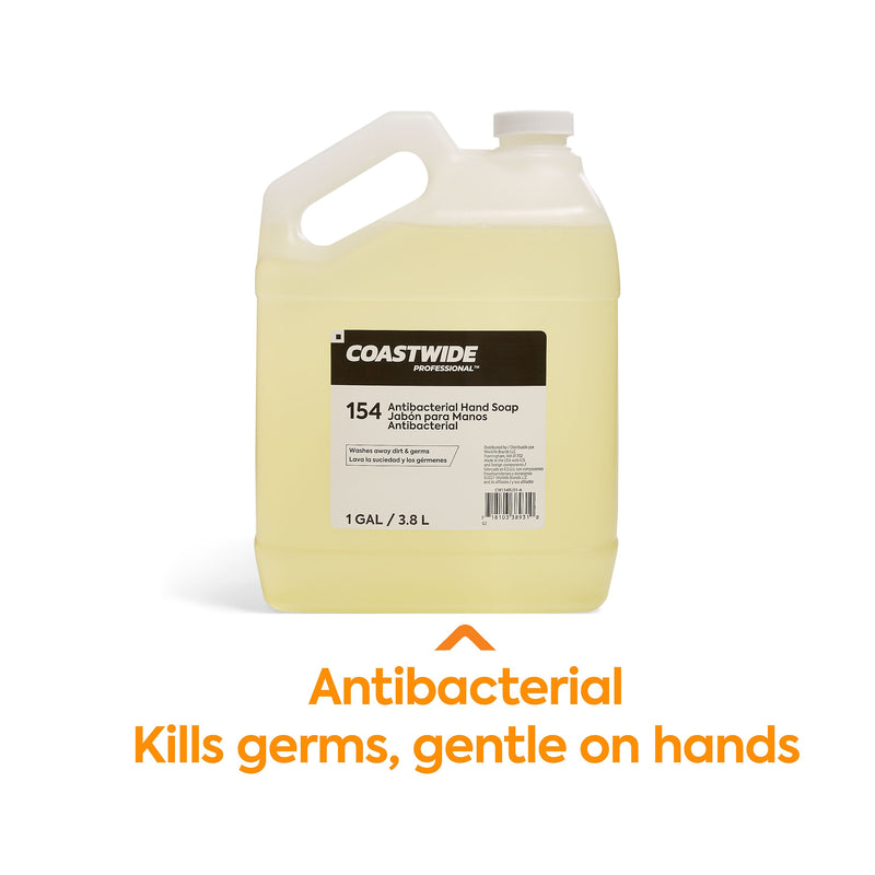 Coastwide Professional Antibacterial Liquid Hand Soap Refill, 1 Gal., 4/Carton (CW153RU01-ACT)