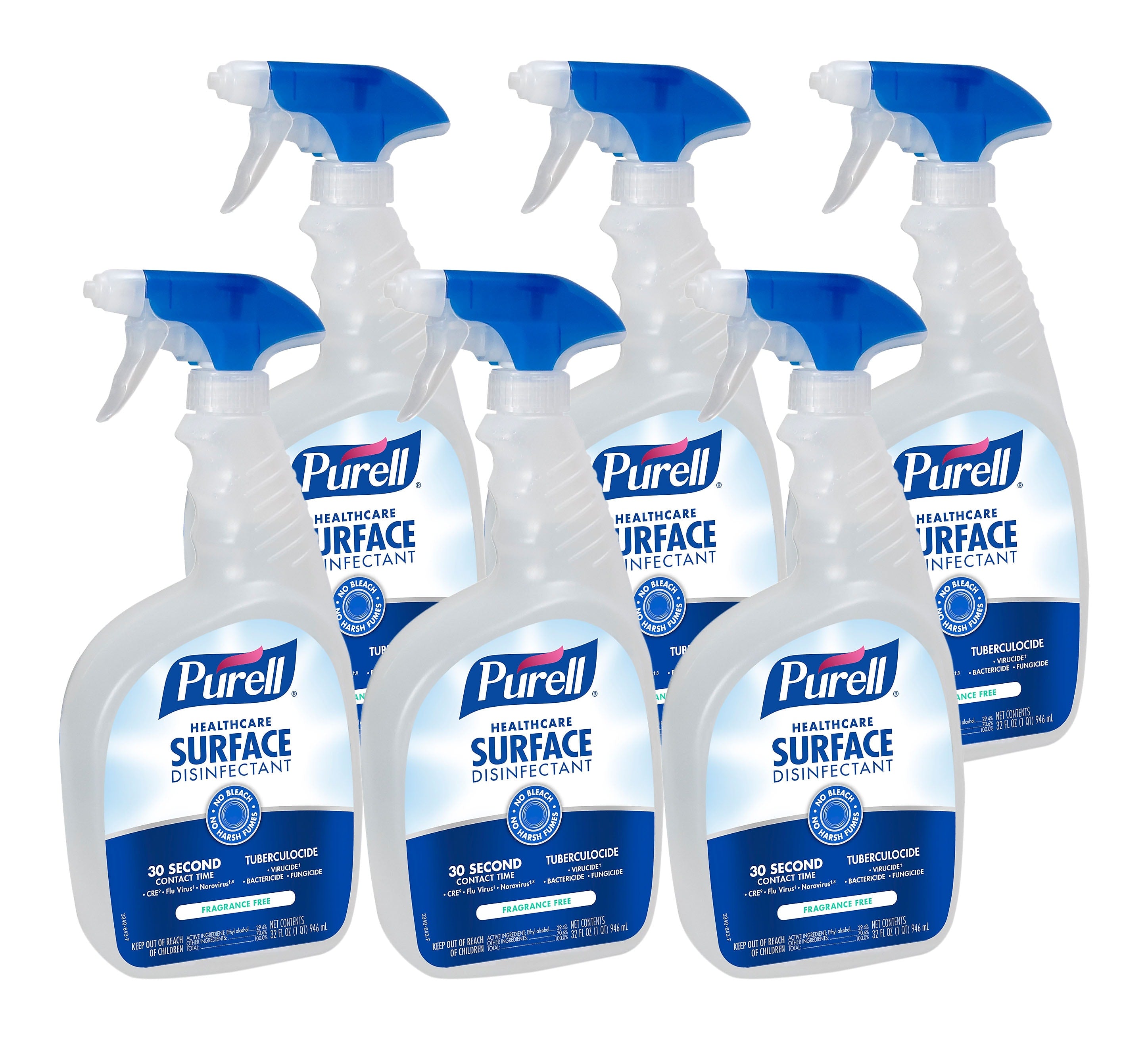 PURELL Healthcare Surface Disinfecting Spray, 32 Fl. Oz., 6/Carton (3340-06)