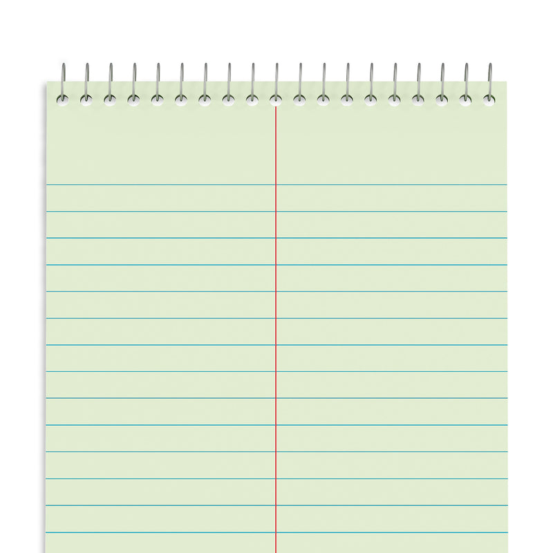 Staples Steno Pads, 6" x 9", Gregg Ruled, Green, 80 Sheets/Pad, 72 Pads/Carton (TR57353CT)