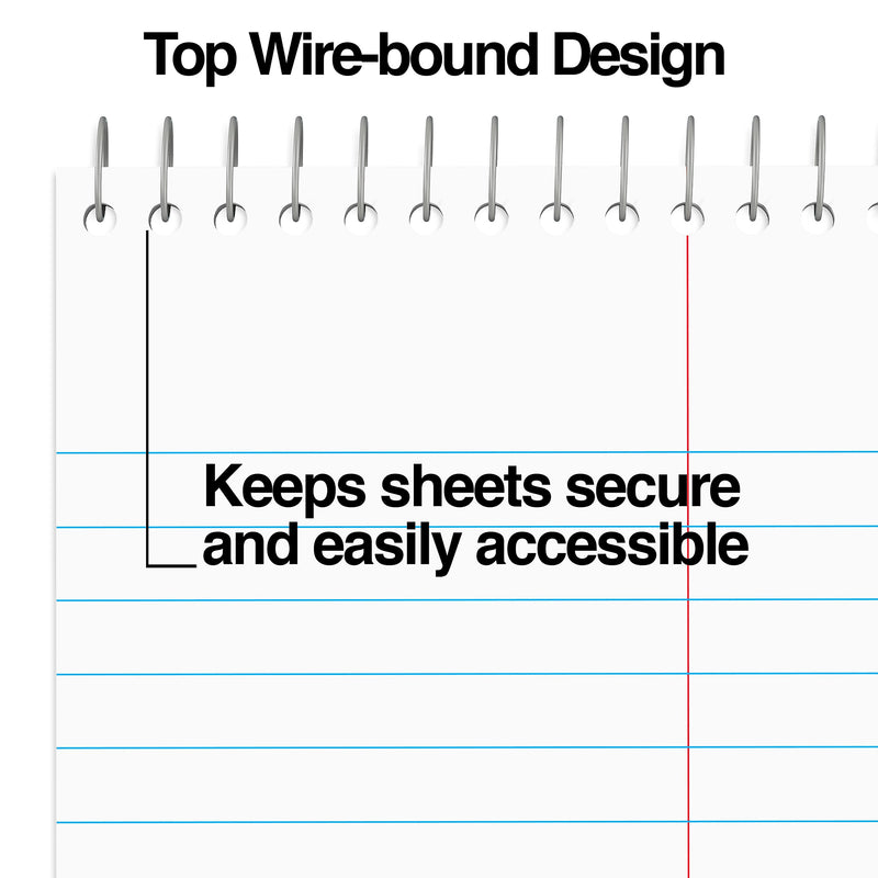 Staples Steno Pad, 6" x 9", Gregg Ruled, White, 80 Sheets/Pad, Dozen (ST57354/TR57354)