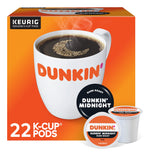 Dunkin' Midnight Coffee Keurig® K-Cup® Pods, Dark Roast, 22/Box (400849)