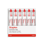 Staples Correction Tape, White, 6/Pack (ST59819)