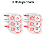 Staples Correction Tape, White, 6/Pack (ST59819)