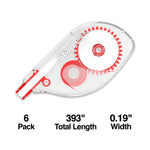 Staples Correction Tape, White, 6/Pack (ST59819)