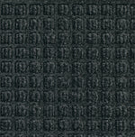 M+A Matting  WaterHog Squares Classic Mat, Smooth, 3' x 5', Charcoal (2005435170)