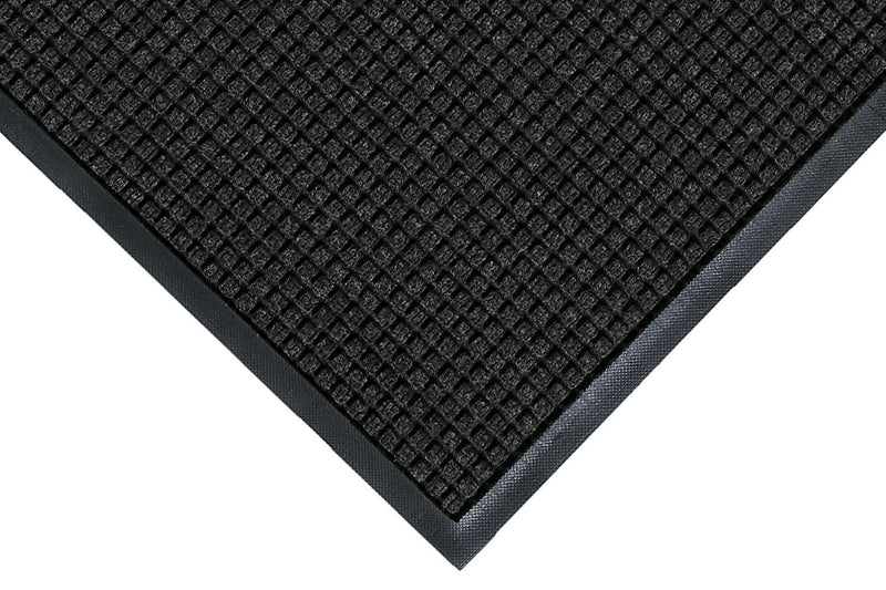 M+A Matting  WaterHog Squares Classic Mat, Smooth, 3' x 5', Charcoal (2005435170)