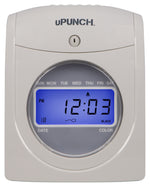 uPunch Electronic Calculating Time Clock Starter Bundle Punch Card System, White (HN2500)