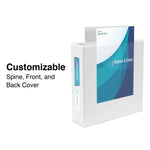 Staples Heavy Duty 4" 3-Ring View Binders, D-Ring, White, 4/Pack (56266CT/24696CT)