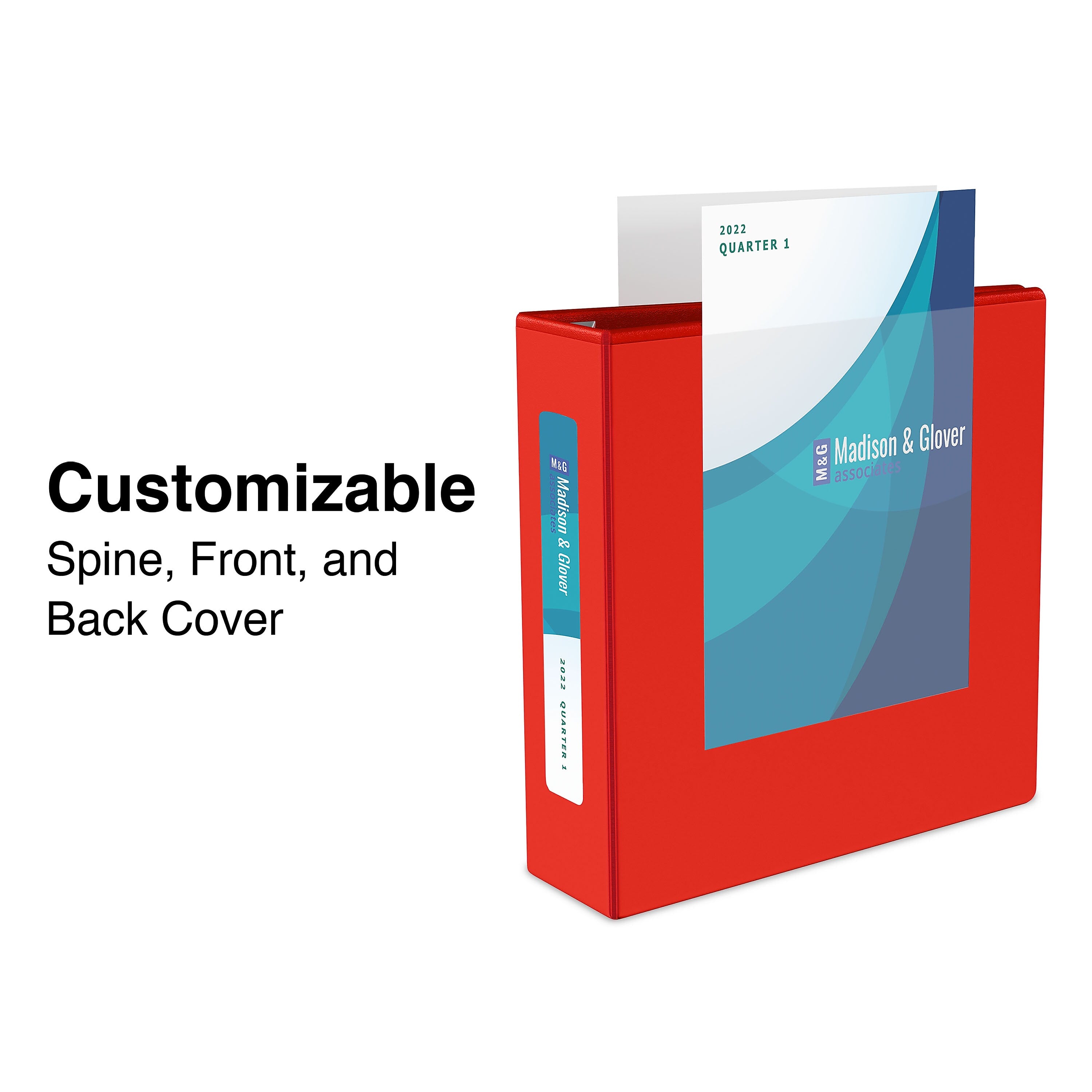 Staples Heavy Duty 1" 3-Ring View Binder, D-Ring, Red (ST56295-CC)