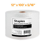 Staples® 5/16" Bubble Roll, UPS Approved, 12" x 100' (4072833)