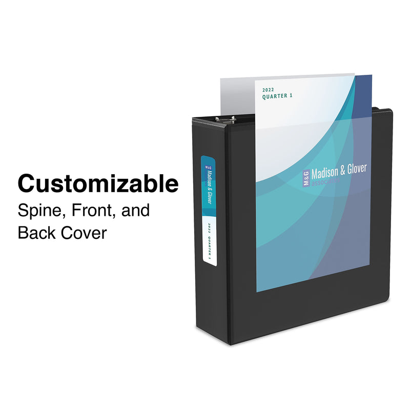 Staples 3" 3-Ring View Binder, D-Ring, Black (55402/26449)