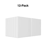 Staples 1 1/2" 3-Ring View Binders, White, 12/Pack (23729/21686)