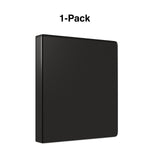 Staples 1 1/2" 3-Ring View Binder, Black (ST23727-CC)