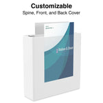 Staples 1 1/2" 3-Ring View Binders, White, 12/Pack (23729/21686)