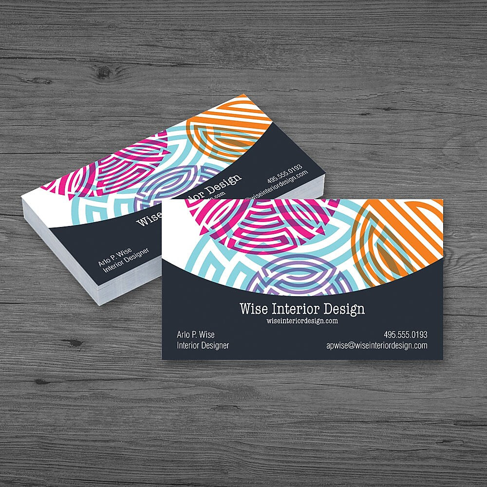 Full Color 1 Sided Business Card - Premium Stock (Flat or raised), Rounded Corners