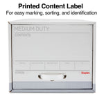 Staples Medium Duty File Drawers, Letter, White/Gray, 6/Carton (TR59225)
