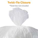Coastwide Professional™ 7-10 Gallon Trash Bag, 24" x 24", High Density, 8 mic, Natural, 1000 Bags/Box (CW25412)