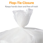 Coastwide Professional™ 40-45 Gallon Trash Bag, 40" x 46", Low Density, 2 mil, Clear, 100 Bags/Box (CW57394)