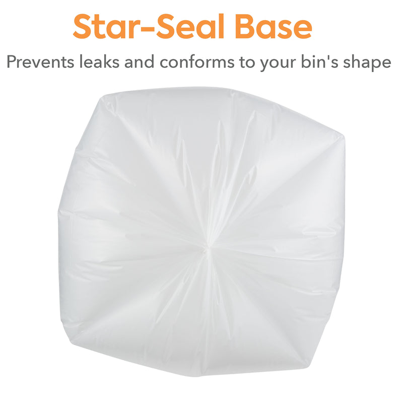 Coastwide Professional™ 40-45 Gallon Trash Bag, 40" x 46", Low Density, 2 mil, Clear, 100 Bags/Box (CW57394)
