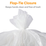 Coastwide Professional™ 50-56 Gallon Trash Bag, 43" x 47", Low Density, 1.1 mil, Clear, 100 Bags/Box (CW57393)