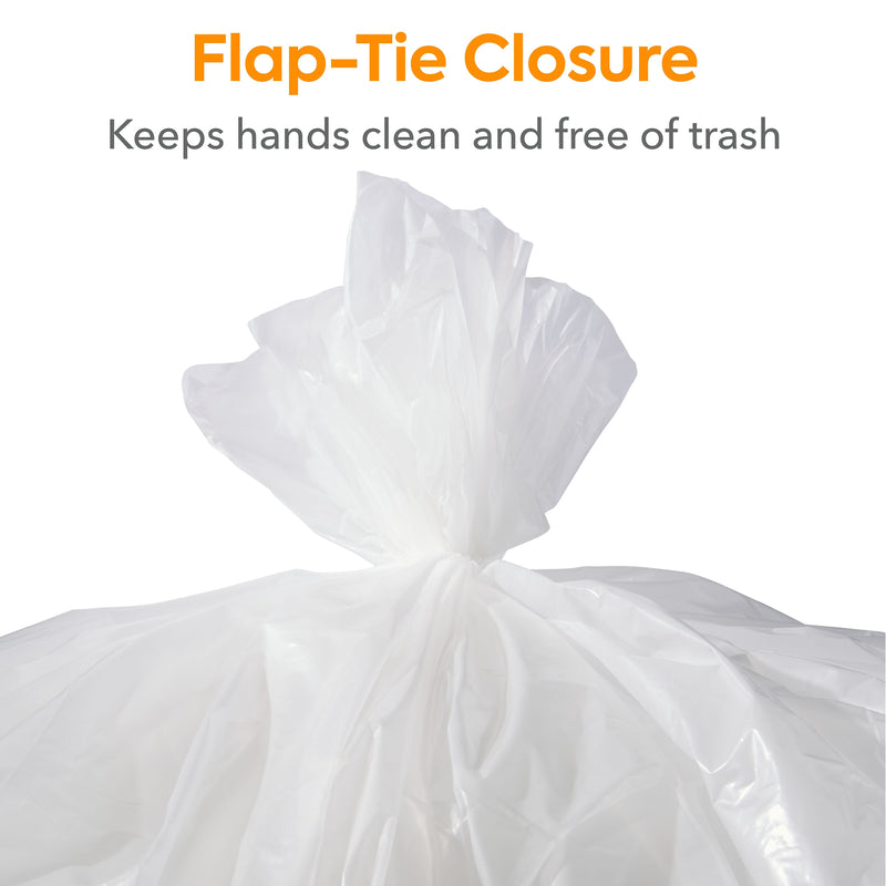 Coastwide Professional™ 50-56 Gallon Trash Bag, 43" x 47", Low Density, 1.1 mil, Clear, 100 Bags/Box (CW57393)