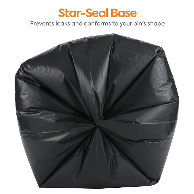 Coastwide Professional™ 20-30 Gallon Trash Bag, 30" x 36", Low Density, 1.35 mil, Black, 150 Bags/Box (CW21761)