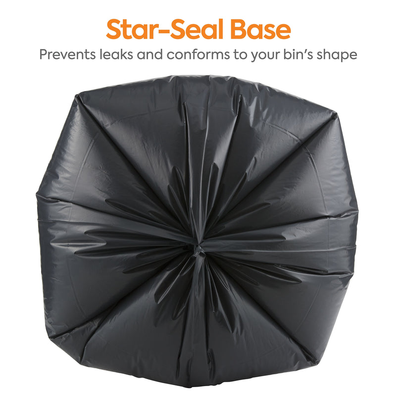 Coastwide Professional 55-60 Gallon Trash Bag, 38" x 58", Low Density, 1.5 mil, Black, 100 Bags/Box (CW25531)