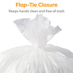 Coastwide Professional™ 20-30 Gallon Trash Bag, 30" x 36", Low Density, 0.65 mil, Clear, 250 Bags/Box (CW22338)
