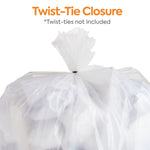 Coastwide Professional™ 4 Gallon Trash Bag, 17" x 17", Low Density, 0.35 mil, Clear, 1000 Bags/Box (CW22236)