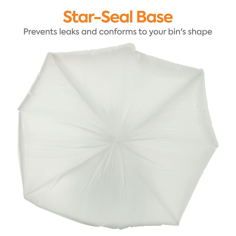 Coastwide Professional™ 4 Gallon Trash Bag, 17" x 17", Low Density, 0.35 mil, Clear, 1000 Bags/Box (CW22236)