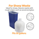 Coastwide Professional™ 20-30 Gallon Trash Bag, 30" x 36", Low Density, 0.65 mil, Clear, 250 Bags/Box (CW22338)