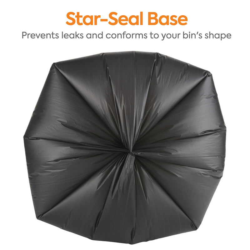 Coastwide Professional™ 30-33 Gallon Trash Bag, 33" x 40", High Density, 22 mic, Black, 200 Bags/Box (CW17969)