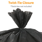 Coastwide Professional™ 30-33 Gallon Trash Bag, 33" x 40", High Density, 22 mic, Black, 200 Bags/Box (CW17969)