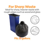 Coastwide Professional™ 30-33 Gallon Trash Bag, 33" x 39", Low Density, 0.6 mil, Black, 250 Bags/Box (CW17966)