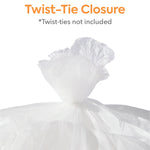 Coastwide Professional™ 40-45 Gallon Trash Bag, 40" x 48", High Density, 12 mic, Natural, 250 Bags/Box (CW18203)