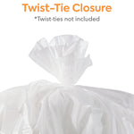 Coastwide Professional™ 30-33 Gallon Trash Bag, 33" x 39", Low Density, 0.74 mil, White, 150 Bags/Box (CW18185)
