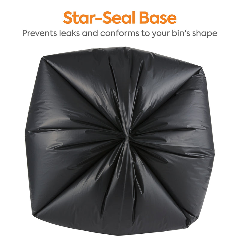 Coastwide Professional™ 40-45 Gallon Trash Bag, 40" x 46", Low Density, 1.8 mil, Black, 100 Bags/Box (CW18208)