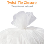 Coastwide Professional™ 20-30 Gallon Trash Bag, 30" x 37", High Density, 12 mic, Natural, 500 Bags/Box (CW18198)