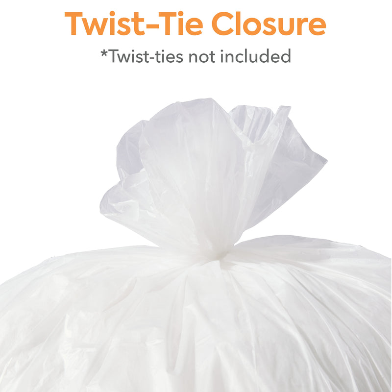 Coastwide Professional™ 20-30 Gallon Trash Bag, 30" x 37", High Density, 12 mic, Natural, 500 Bags/Box (CW18198)