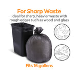 Coastwide Professional™ 12-16 Gallon Trash Bag, 24" x 32", Low Density, 0.35 mil, Black, 1000 Bags/Box  (CW19245)