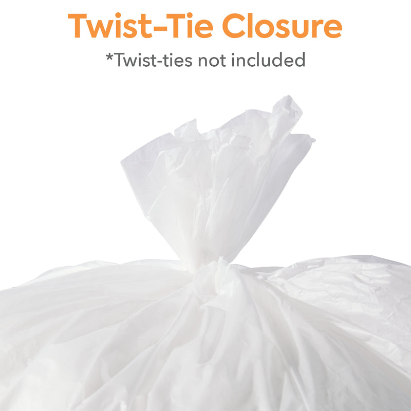 Coastwide Professional™ 55-60 Gallon Trash Bag, 38" x 60", High Density, 16 mic, Natural, 200 Bags/Box (CW18202)